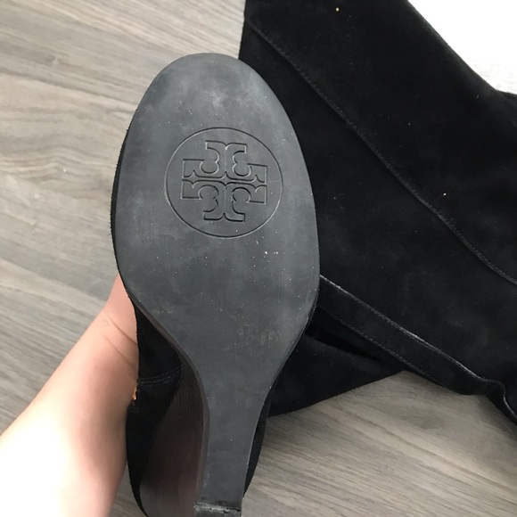 Tory burch black suede boots - Picture 6 of 8